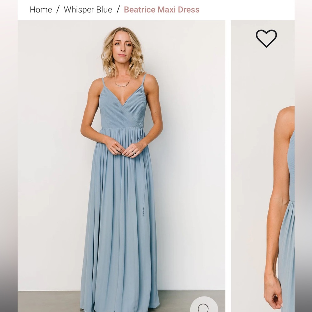 Baltic Born Beatrice Maxi Dress Light Blue size small